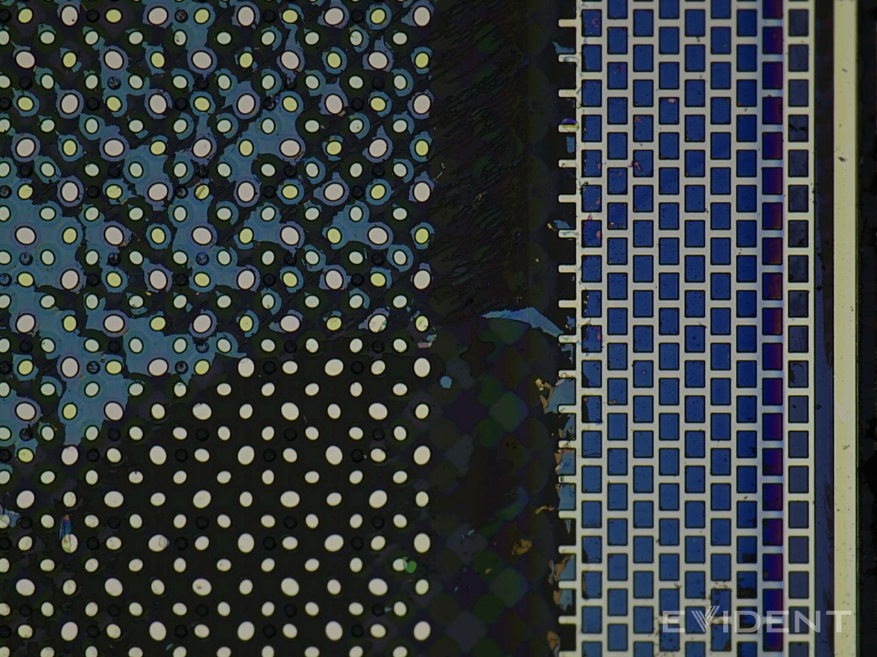 Top shiny part of the inner screen