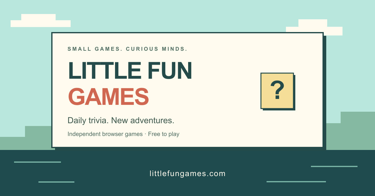 Daily Puzzle Games & Daily Trivia Games | Little Fun Games