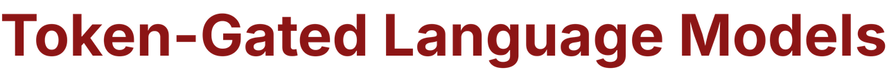 Token-Gated Language Models